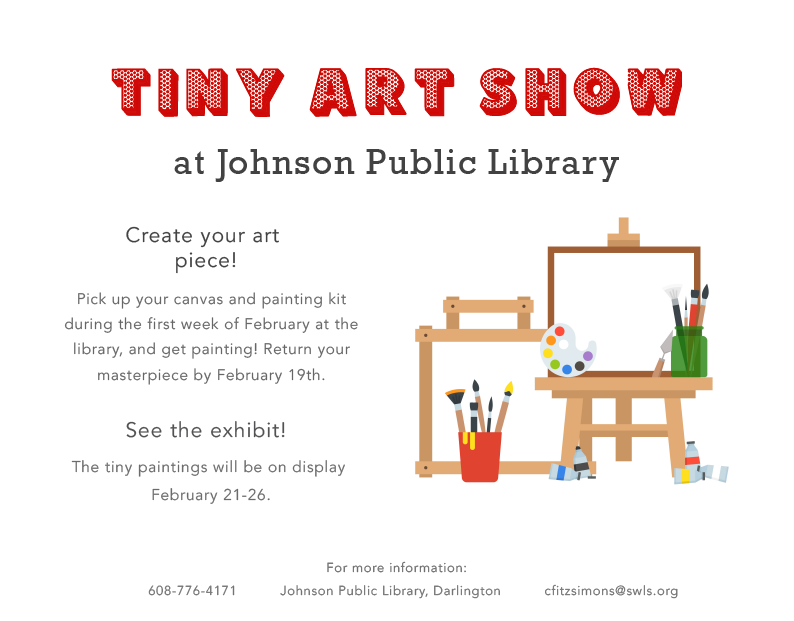 Teen Tiny Art Contest (Kit Included) - Homewood Public Library